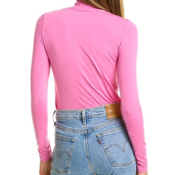 Majestic Stretch Turtleneck, Pink, Size 2, new with tag - Picture 2 of 2
